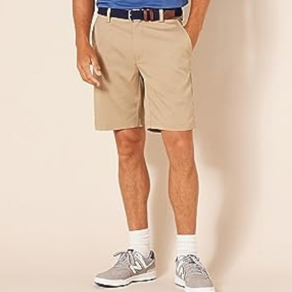 Amazon Essentials Mens Slim-Fit Stretch Golf Short in Khaki Brown Size 42